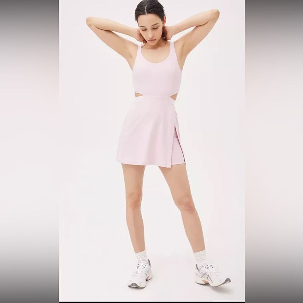 Outdoor Voices Court Exercise Dress in Pinkfinch